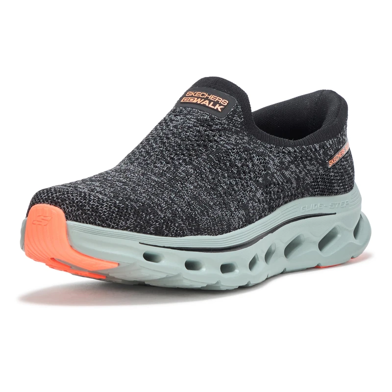 Skechers Men's Go Walk Glide Step 2.0 Caleb Hands Free Slip-ins Trainers, Black Grey, 8 UK