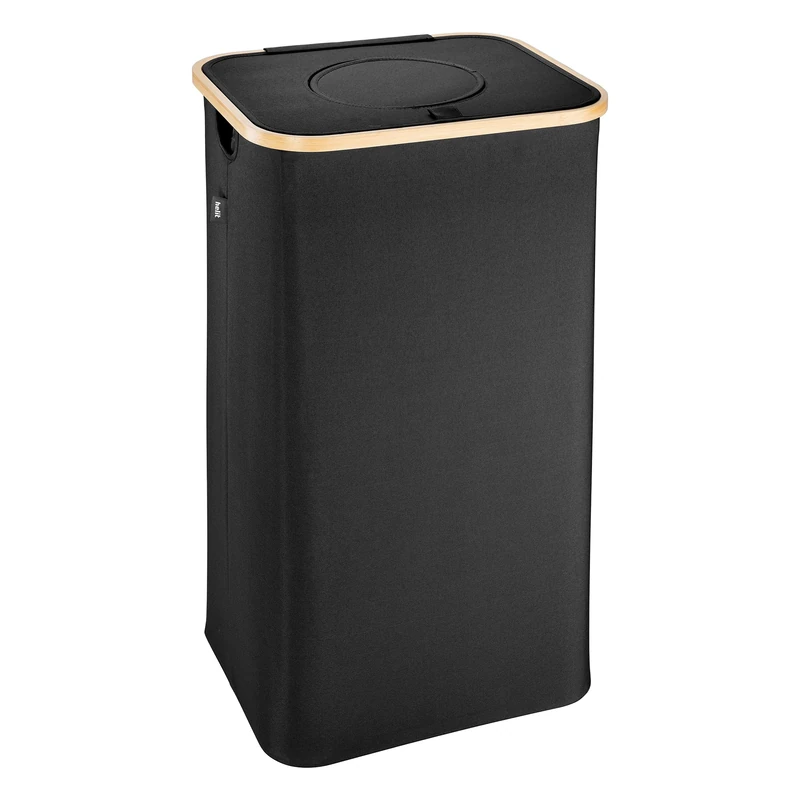 Helit H2406095 – Deposit Bottles Collection Container The Bottle Stash, Deposit Bottle Collector Black FSC100% - Image 1