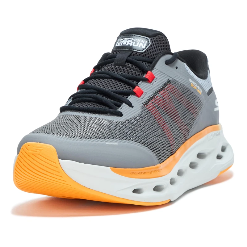 Skechers Men's Max Cushioning Glide Step Aberdeen Hands Free Slip-ins Sneaker, Grey Multi-Coloured, 6 UK
