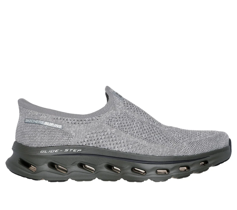 Skechers Men's Go Walk Glide Step 2.0 Caleb Hands Free Slip-ins Trainers, Gray, 8 UK