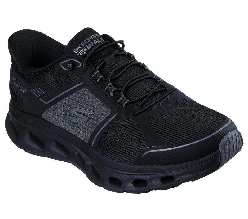 Skechers Men's Go Walk Glide Step 2.0 Zalor Hands Free Slip-ins Sneaker, Black, 11 UK