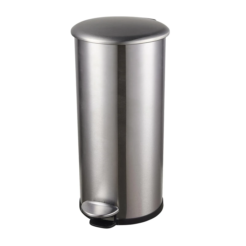 Helit H2406500 – The Zinc Rubbish Bin 12 Litres Stainless Steel Pedal Bin