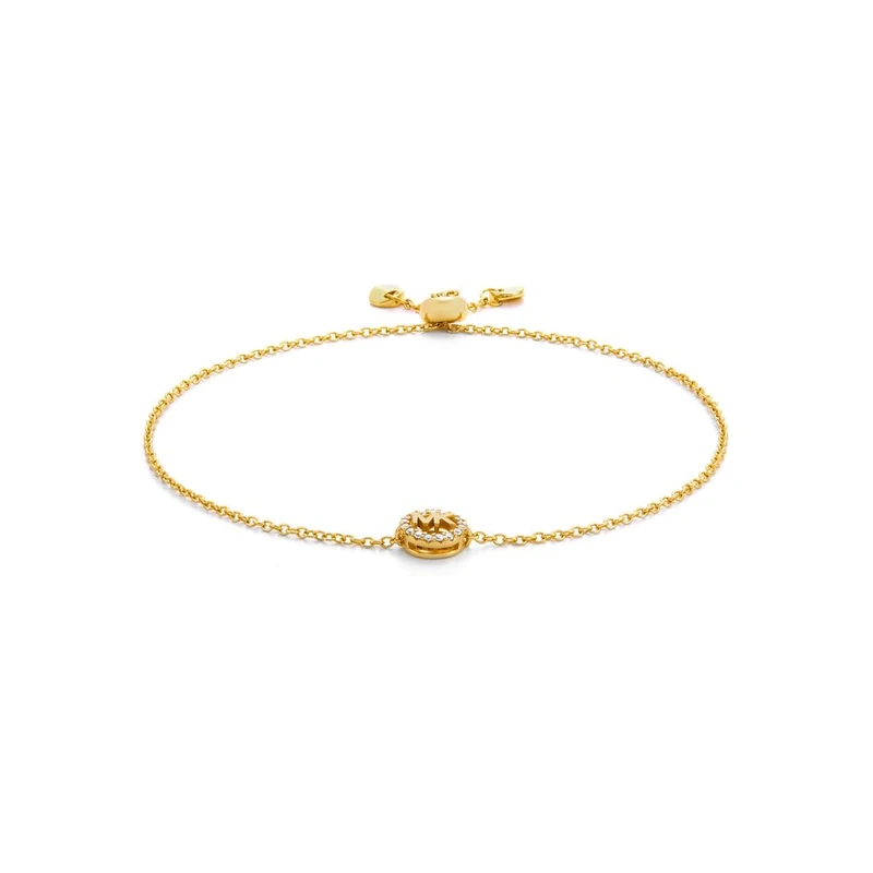 Michael Kors Premium Women's Gold-Tone Sterling Silver Bracelet, MKC1762CZ710