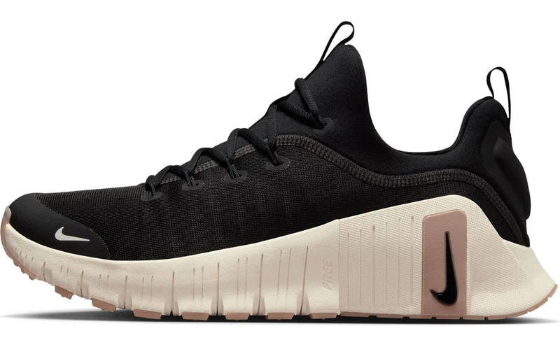 Nike Free Metcon 6 Black/Coconut Milk-Gum Light Brown 8 UK