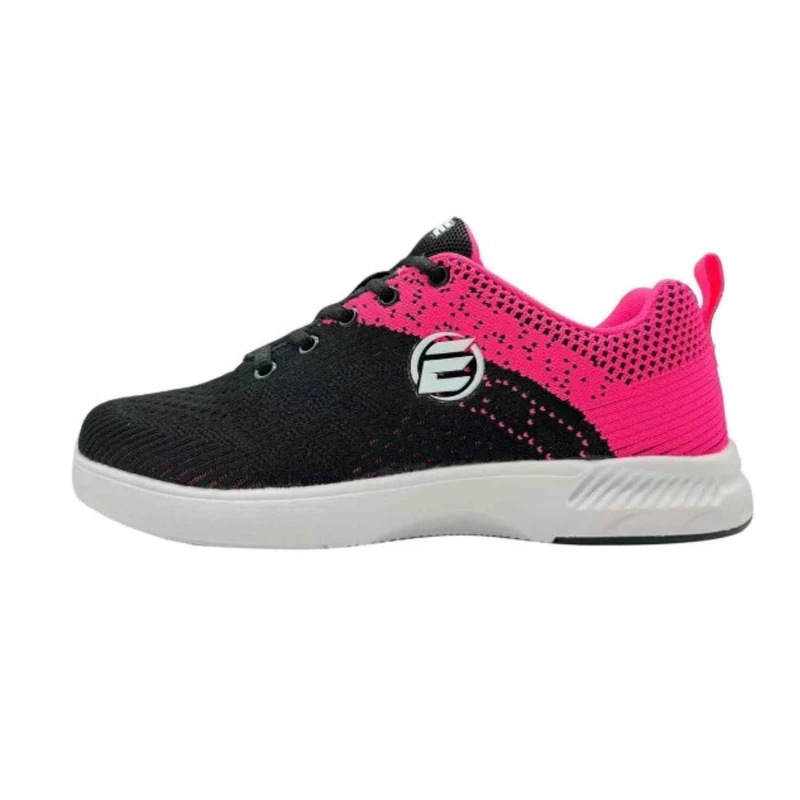 Elite Women's Comfort Bowling Shoes - Universal Slide Soles, Ultra Light-Weight Mesh Athletic Style for Bowlers, Black/Pink, 7 UK - Image 1