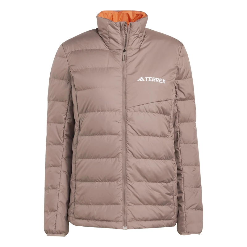 adidas Women's Terrex Multi Light Down Climawarm Coat, Trace Brown, XL - Image 1