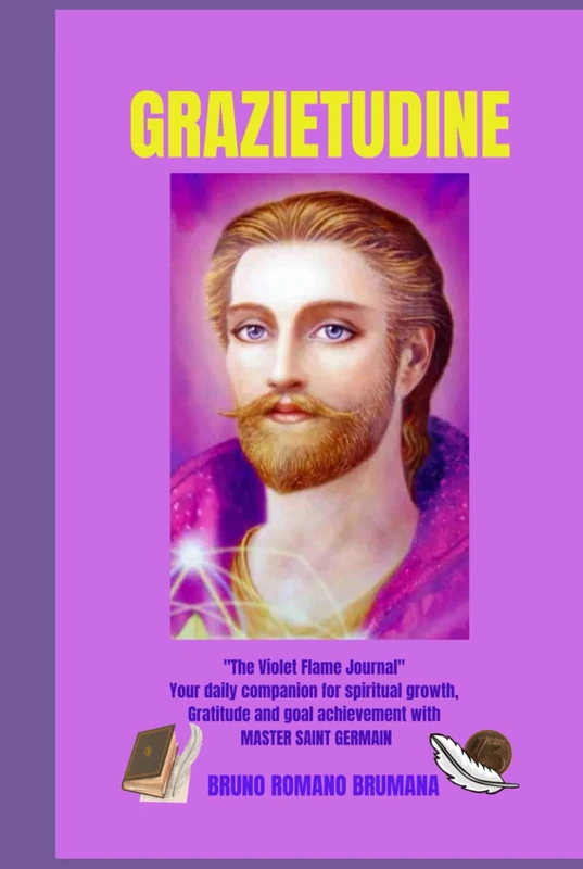 GRAZIETUDINE: "The Violet Flame Diary" Your Daily Companion to Spiritual Growth, Gratitude, and Achieving Goals with Saint Germain - Image 1