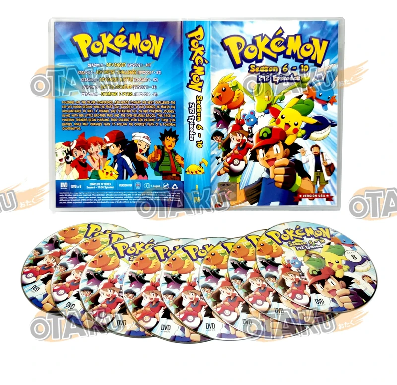 POKEMON (SEASON 6-10) - COMPLETE ANIME TV SERIES DVD BOX SET ( ENGLISH DUBBED ) SHIP FROM UK