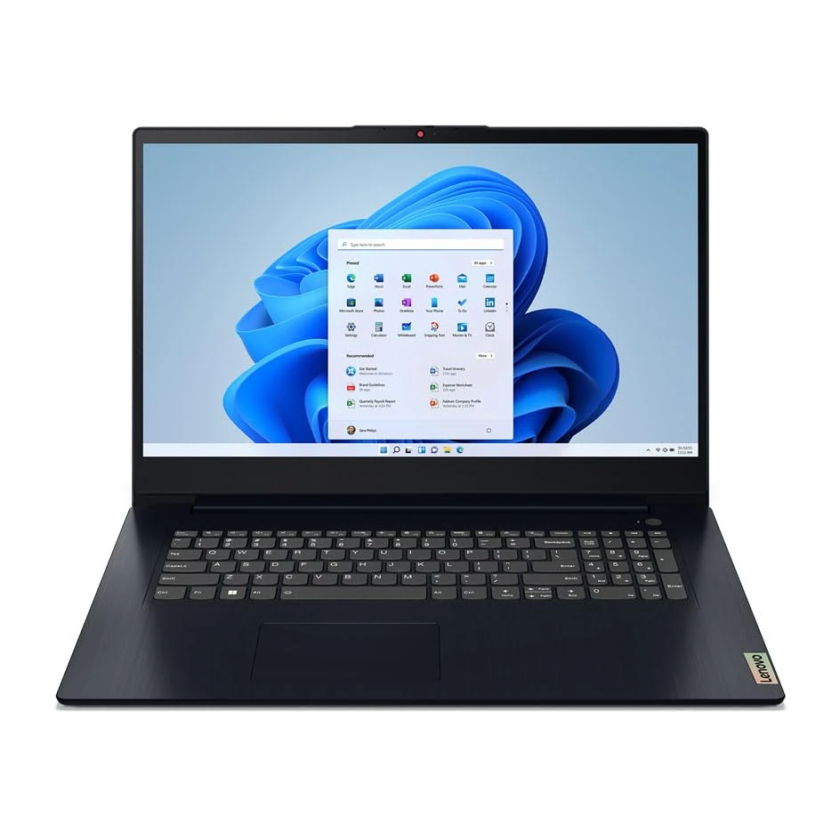 Lenovo Ideapad 3 17IAU7 17.3 Inch Laptop - (Intel Pentium 8505, 4GB DDR4 RAM | 128GB NVMe SSD | Windows 11 Home | Abyss Blue) - 82RL00BRUK