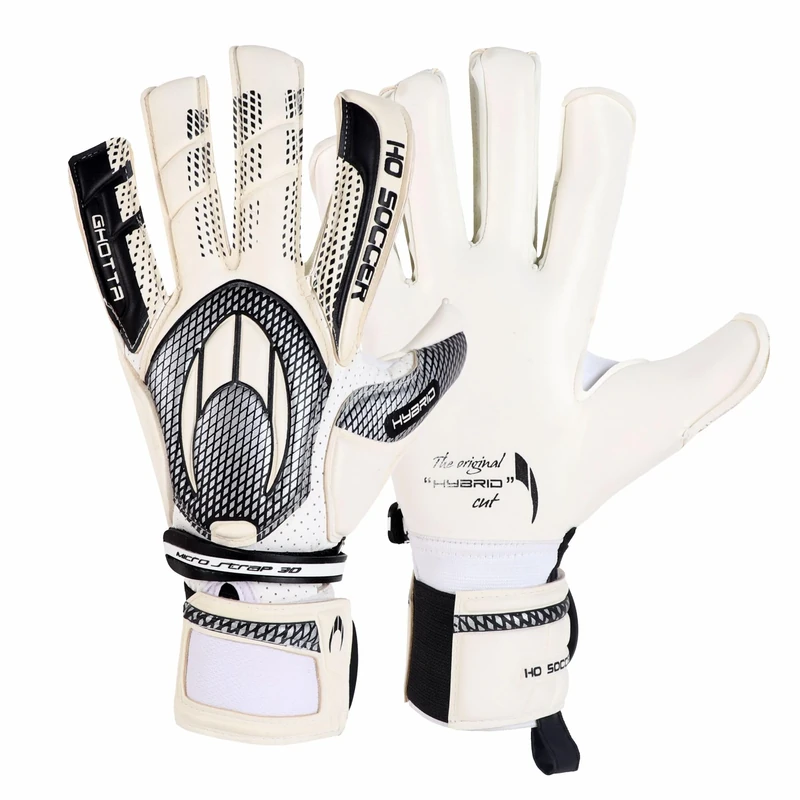 HO Soccer GHOTTA EVO2 RN Black Legend Goalkeeper Gloves, Unisex Adult, White/Black 9