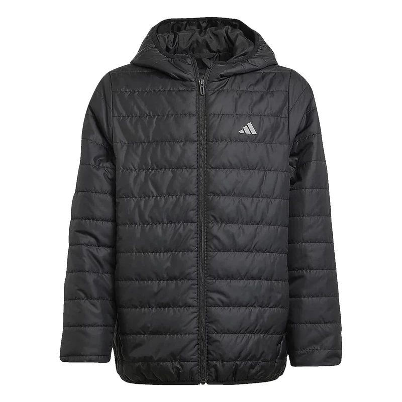 adidas Unisex Kids ESSENTIALS LIGHT PADDED JACKET, black/REFLECTIVE SILVER, 15-16 Years
