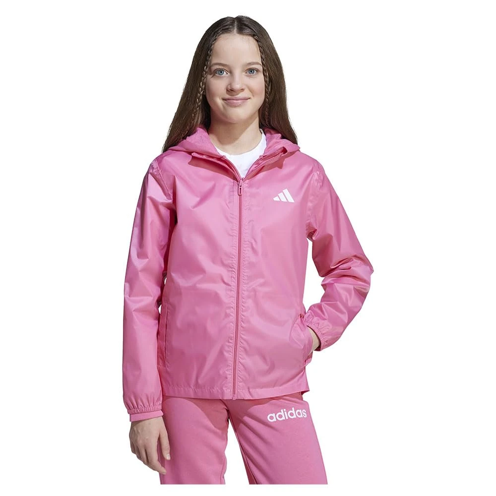 adidas Unisex Kids RAIN JACKET, pink fusion, 15-16 Years