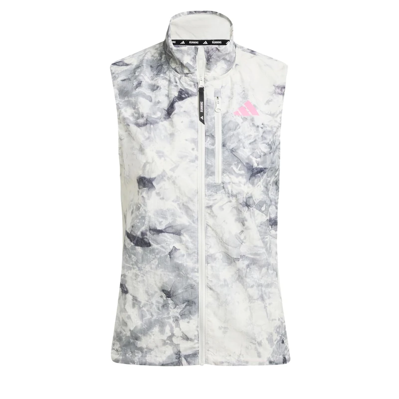 adidas Women's Own the Run Spray Dye Vest, Orbit Grey/Black, XS