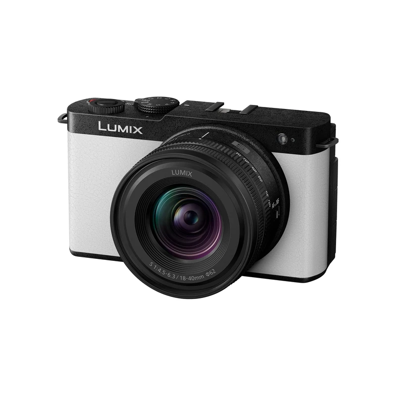 Panasonic Lumix S9, Full Frame Mirrorless S9 Open Gate Vlogging Camera in White, with S-R1840E 18-40mm S lens, 24.2MP, 6K /4K Video, 779 Point PDAF, Image Stabilisation, Free-Angle Screen, WiFi