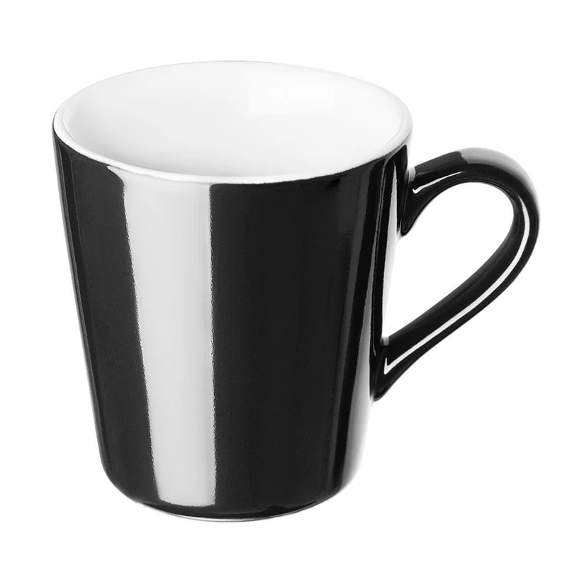 Olympia Olympia Cafe Flat White Cup Black - 170ml 5.74fl oz (Box 12)