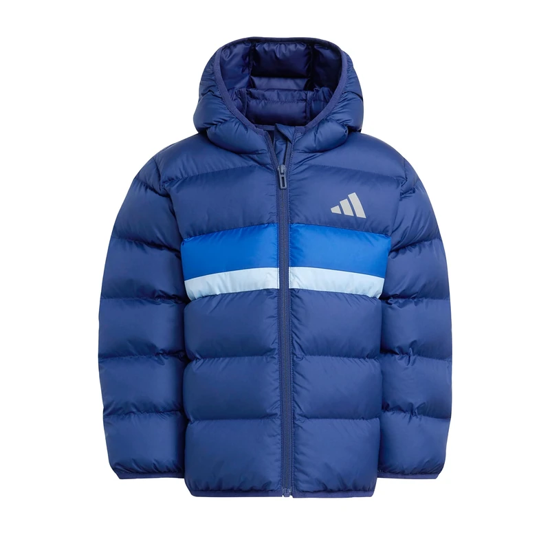 adidas Unisex Kids SYNTHETIC DOWN JACKET, Dark Blue/Royal Blue/Glow Blue, 6-7 Years