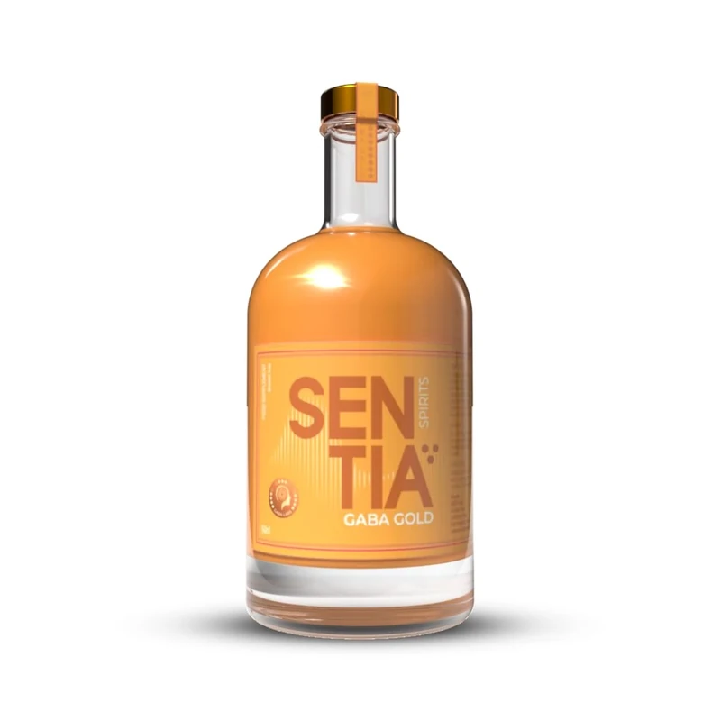 Sentia Spirits Gaba Gold, Botanical Alcohol-Free Drink, Award Winning, Vegan, Gluten Free & GM Free, Zero Proof, Citrus Taste, Up to 20 Drinks, (500ml), Mix with Lemonade or your favourite mixer