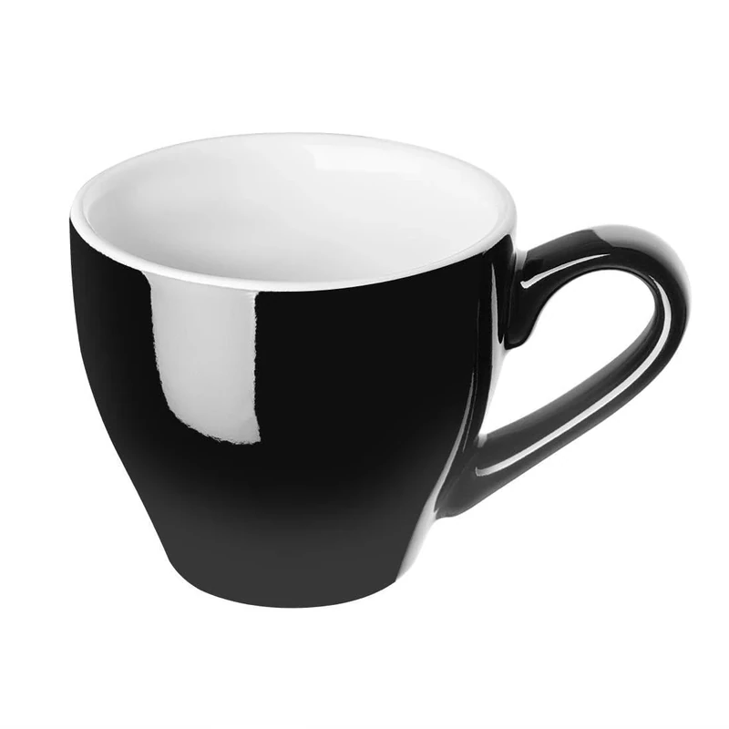 Olympia Cafe Espresso Cup Black Pack of 12 - Espresso Coffee Mugs for Hot Drinks, Latte, Mocha CU952