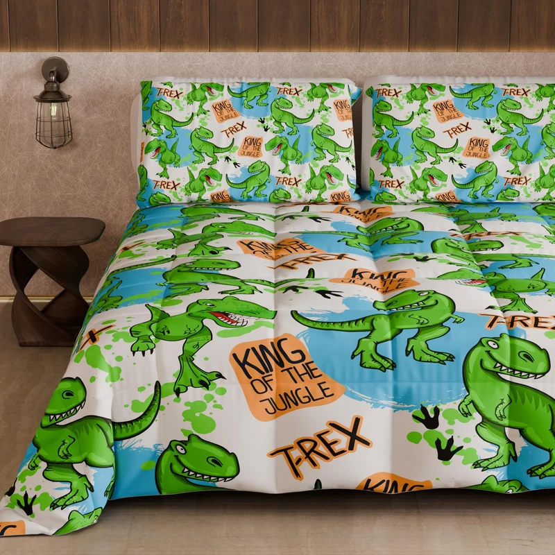 PETTI Artigiani Italiani - Quilt, Winter Duvet, Winter Quilt, Double Sided Quilt, Solid Colour and Digital Print, 100% Hypoallergenic Microfibre, Made in Italy - Image 1