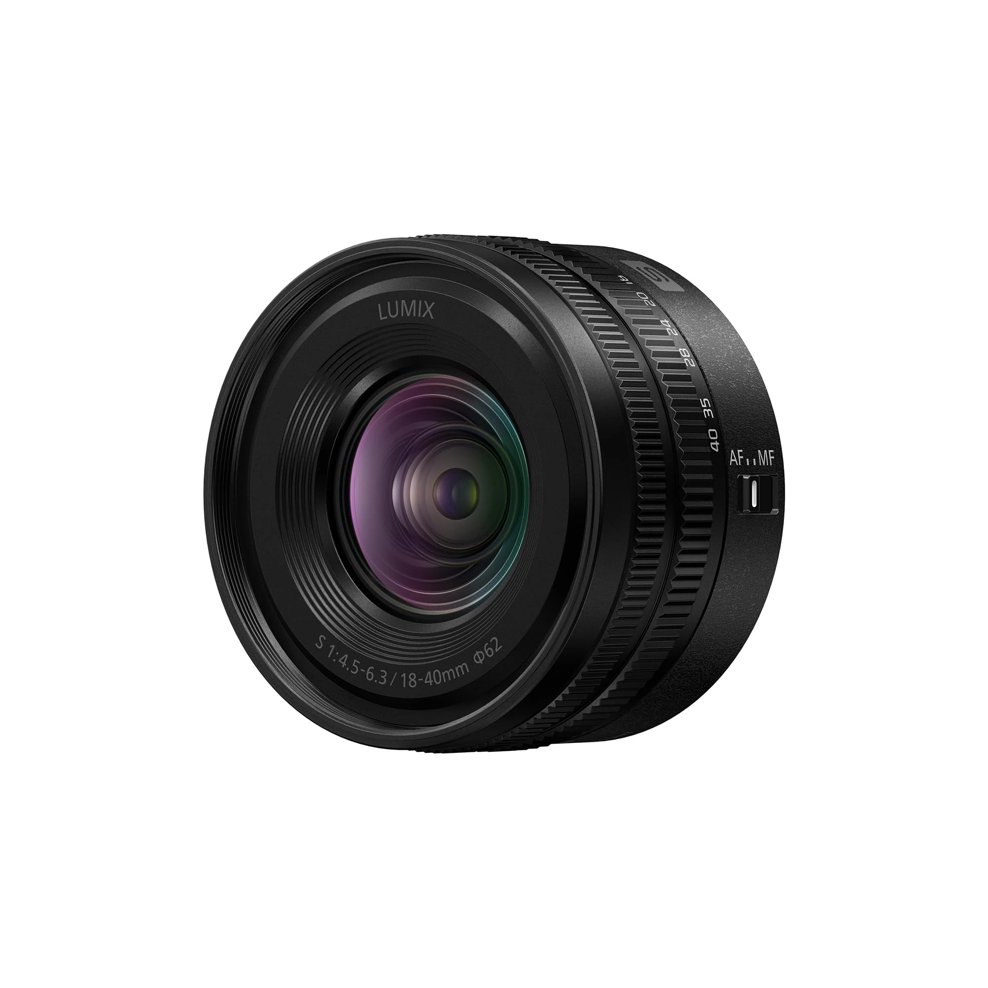 Panasonic Lumix S-R1840E 18-40mm F4.5-6.3 L-Mount Lens, Full Frame Wide Angle to Semi-Standard Camera Lens, Variable Focal Length, Black