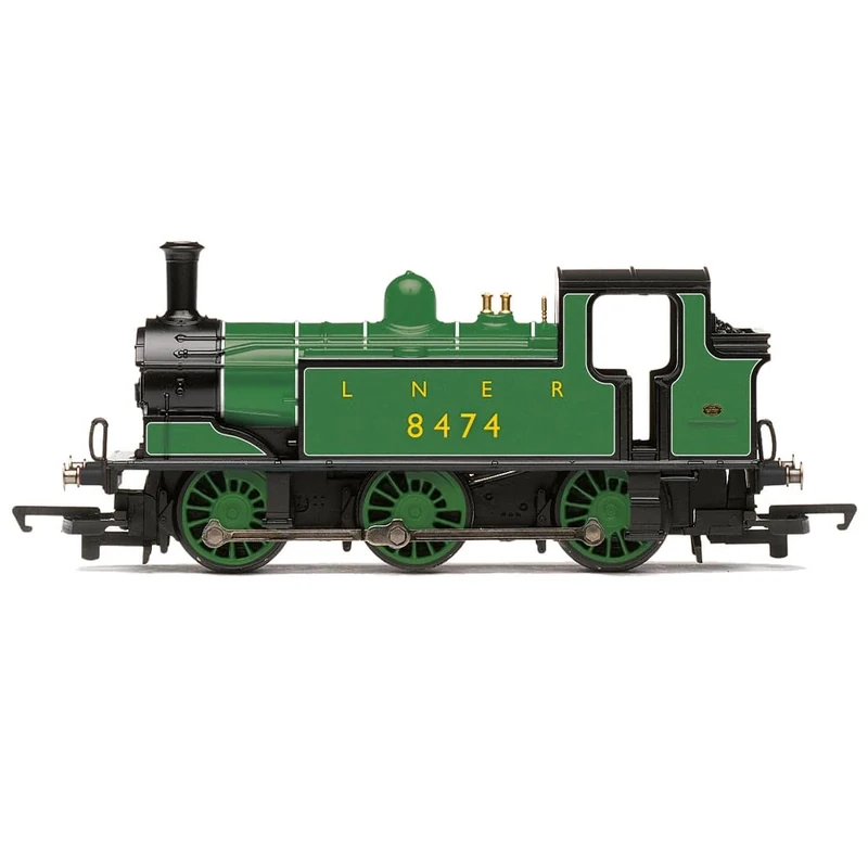 Hornby Steam Train - R30378 RailRoad LNER, Class J83, 0-6-0T, 8474 - Era 3 00 Gauge Locomotives for Train Set, Engine Models for Adults - 1:76 Scale Model Gift, Green