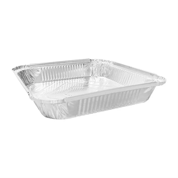 Fiesta Recyclable Shallow Foil Container - 1.58Ltr 245x245x42mm (Pack 200)