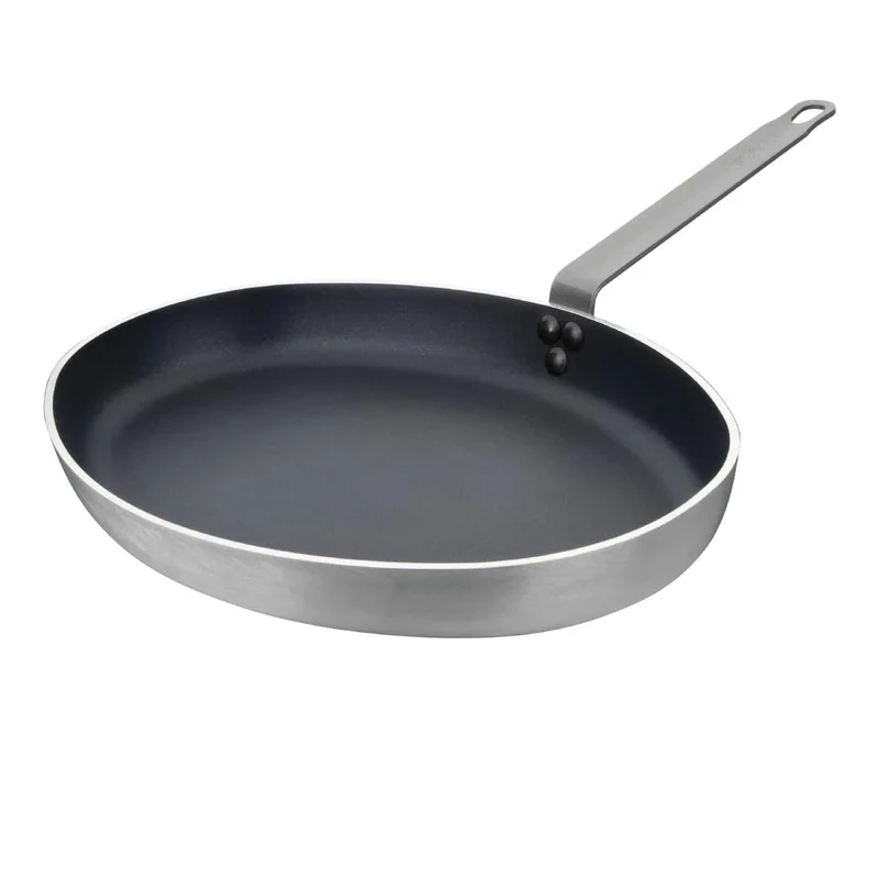 Vogue Oval Frypan Aluminium Non - stick Teflon Platinum Plus - 400mm 15 3/4"
