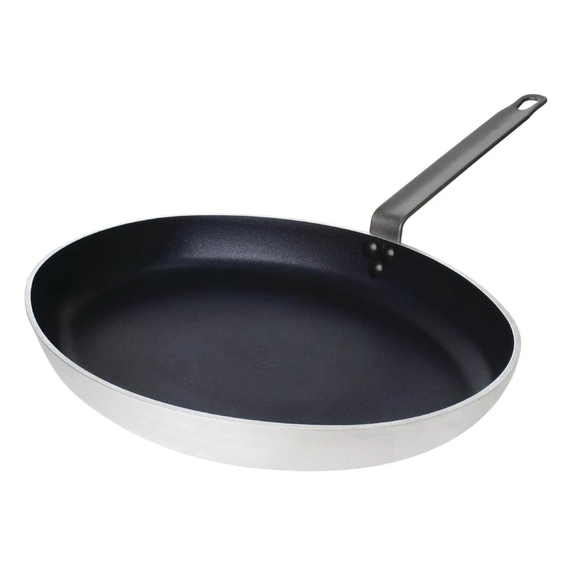Vogue Oval Frypan Aluminium Non - stick Teflon Platinum Plus - 360mm 14"