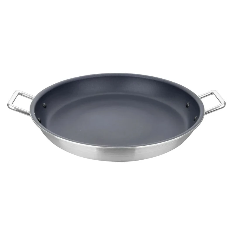 Vogue Paella Pan Aluminium Non - stick Teflon Plat Plus - 450x68mm 17.7'x2.6''