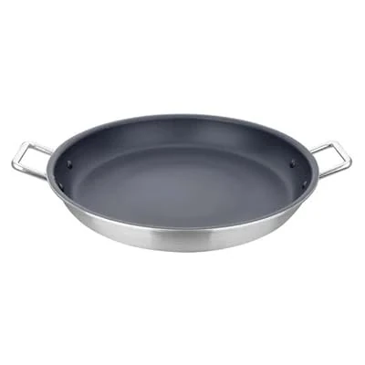 Vogue Aluminium Paella Pan 35cm - Non-stick, Teflon Platinum Plus, All Hob Types Including Induction HT990