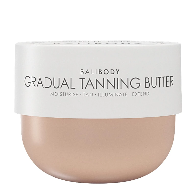 Bali Body Gradual Tanning Butter | Self Tanner Body Butter for a Natural, Streak-Free Self Tan | Buildable Glow | Sunless Tanner, Cruelty-Free, Non-Toxic (200 ml/6.76 fl oz)