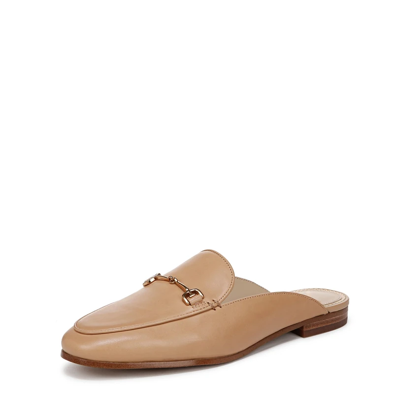 Sam Edelman Women's Linnie Flat Mule Loafers, French Sand, Medium Fit, UK 6