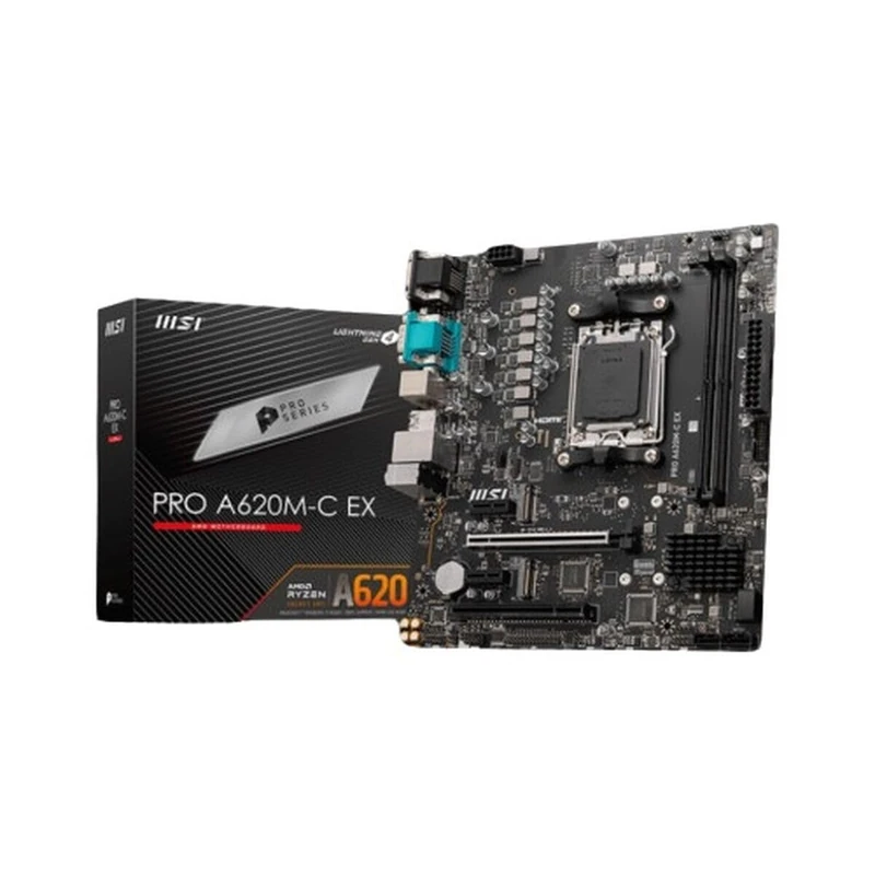 MSI Pro A620M-C EX AMD A620 Motherboard