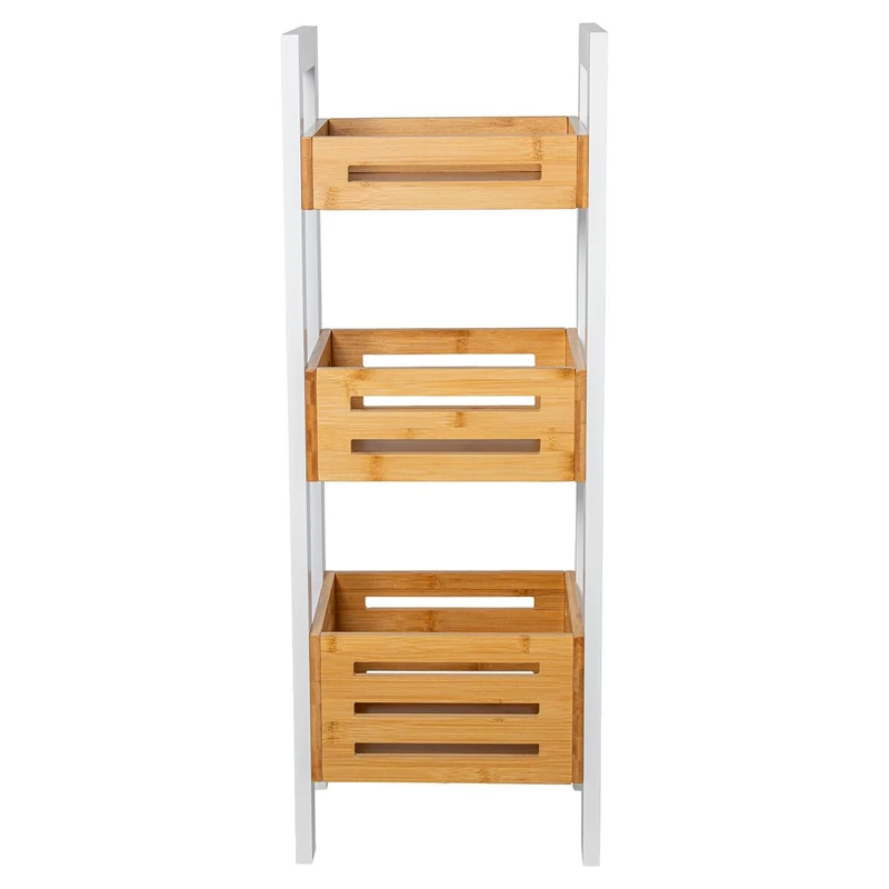 Alexandra House Living Bathroom Shelf Brown Wood 28 x 78 x 20 cm