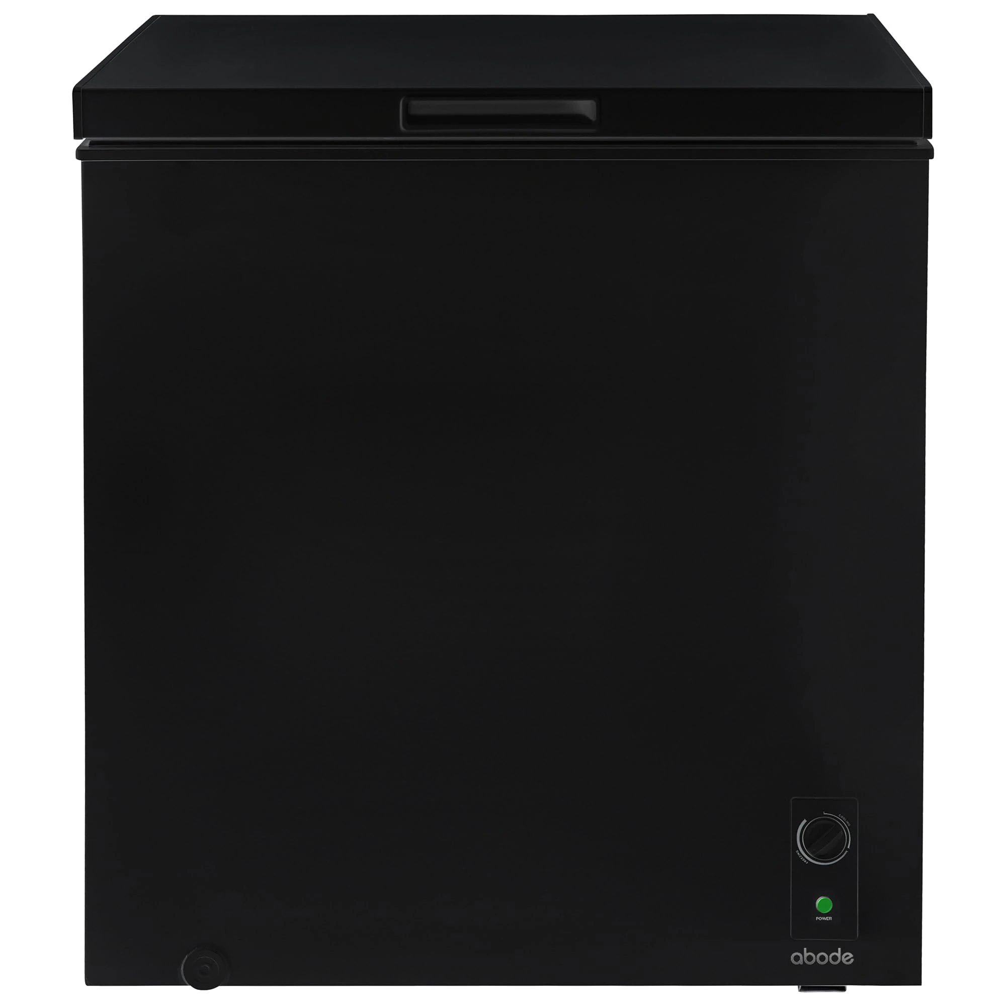 Abode Freestanding Black Chest Freezer 198L with Removable Wire Basket & Counter Balance Lid, Adjustable Thermostat, Suitable for Garages & Outbuildings A198CF0E1B