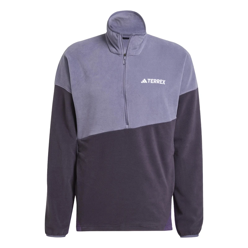 adidas Men's Terrex Multi CLIMAWARM Fleece Anorak, Preloved Violet/Aurora Black/Aurora Plum, S