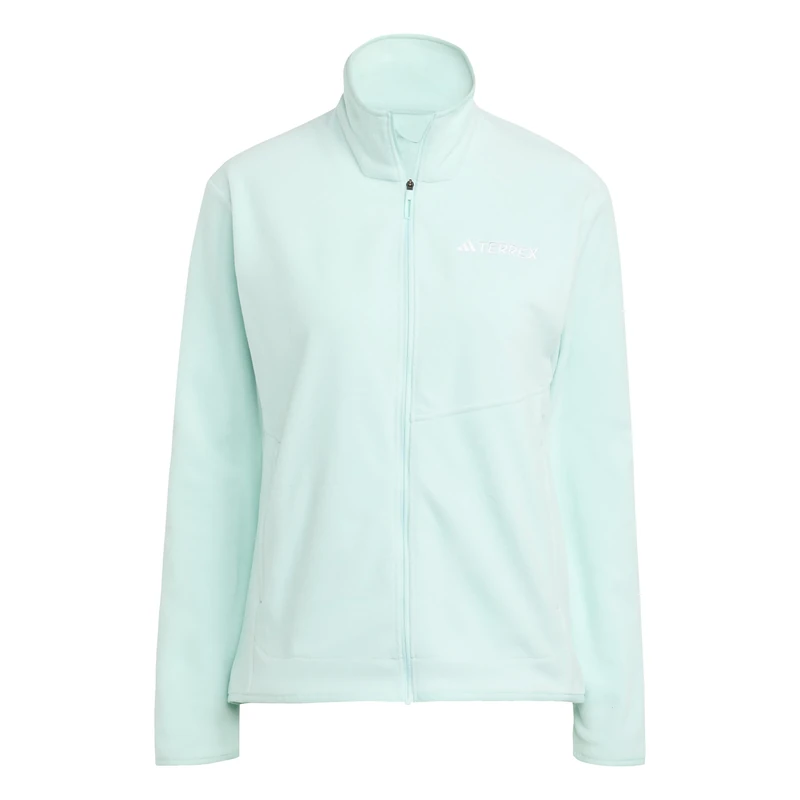 adidas Women's Terrex Multi Full Zip Fleece Jacket, semi flash aqua, S