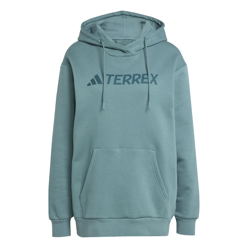 adidas Women's Terrex Multi Large Logo Hoodie, preloved teal, XS