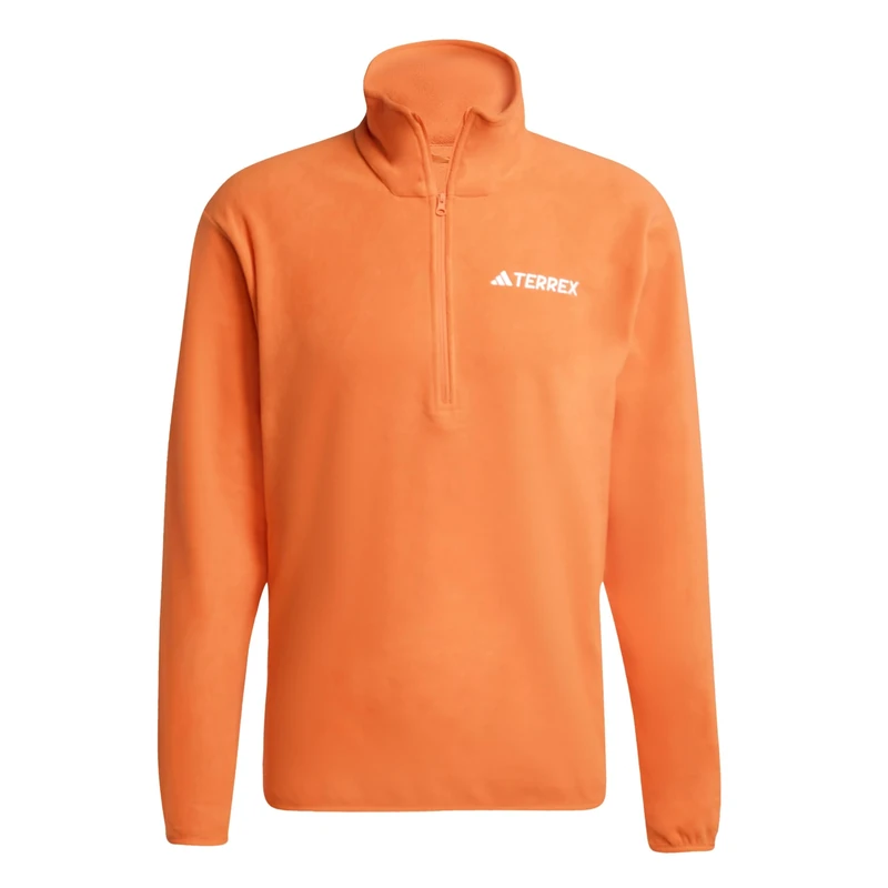 adidas Men's Terrex Multi Essentials Full Zip Fleece Jacket, semi impact orange, M