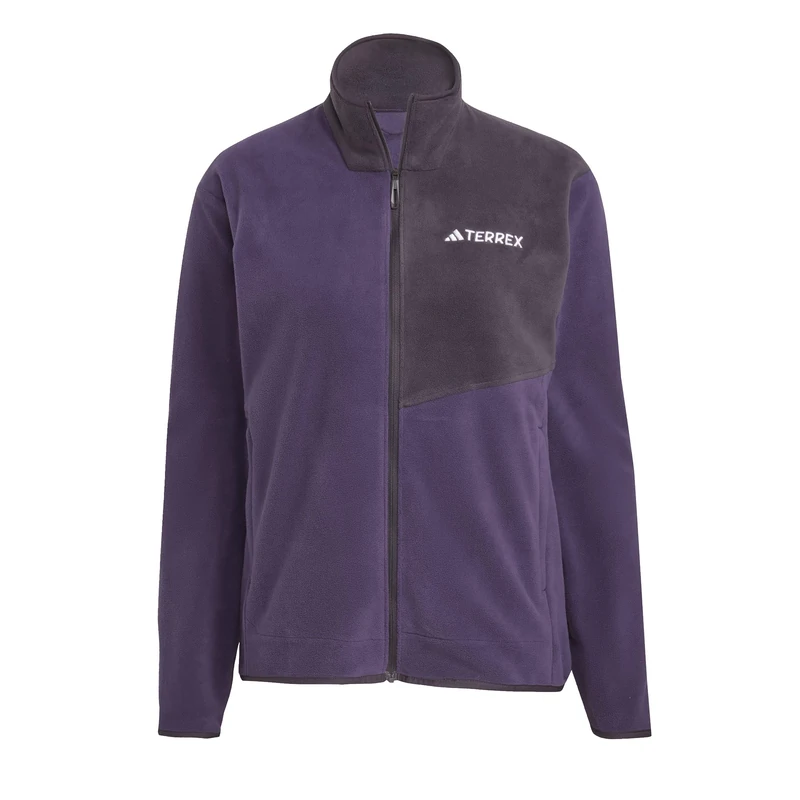 adidas Women's Terrex Multi Full Zip Fleece Jacket, aurora plum, L