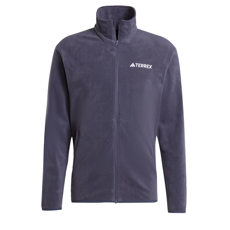 adidas Men's Terrex Multi Essentials Full Zip Fleece Jacket, Shadow Navy, L