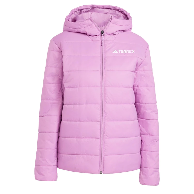 adidas Women's Terrex Multi Essentials CLIMAWARM Insulated Hooded Jacket, Preloved Purple, S