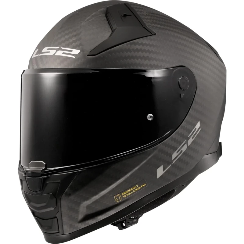 LS2 Full Face Motorcycle Helmet. FF811 Vector II Carbon. ECE 22.06. Matt. 3XL