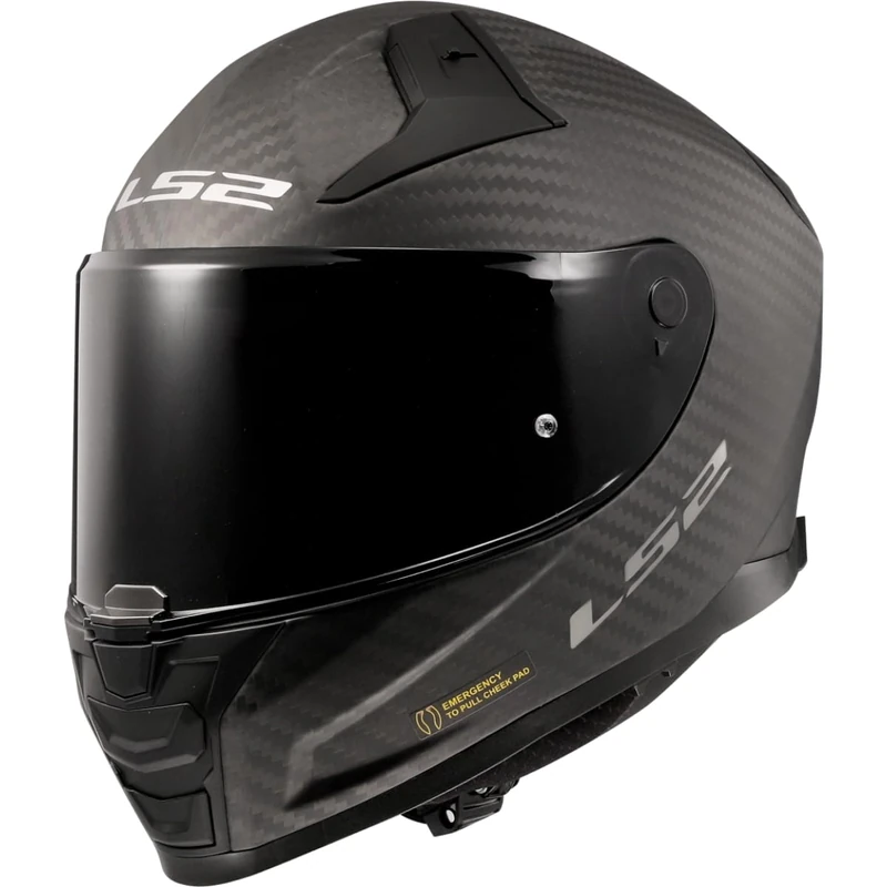 LS2 Full Face Motorcycle Helmet. FF811 Vector II Carbon. ECE 22.06. Matt. M