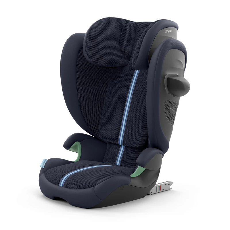CYBEX Gold child car seat Solution G2 Plus, For ages 3 to 12 year olds (100 - 150 cm), Max. 50 kg, For cars with and without ISOFIX, Ocean Blue (Blue)