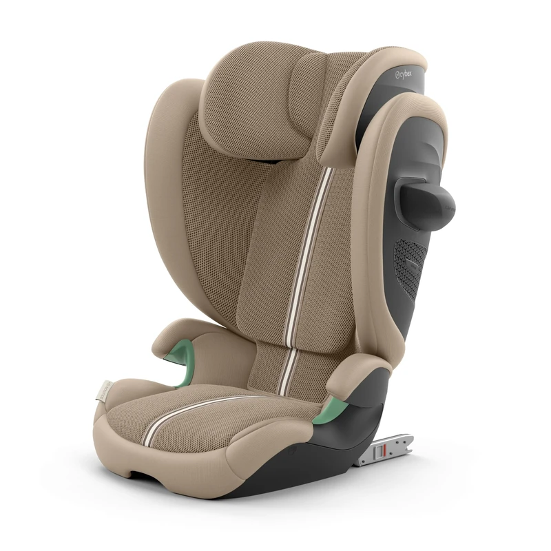 CYBEX Gold child car seat Solution G2 Plus, For ages 3 to 12 year olds (100 - 150 cm), Max. 50 kg, For cars with and without ISOFIX, Almond Beige