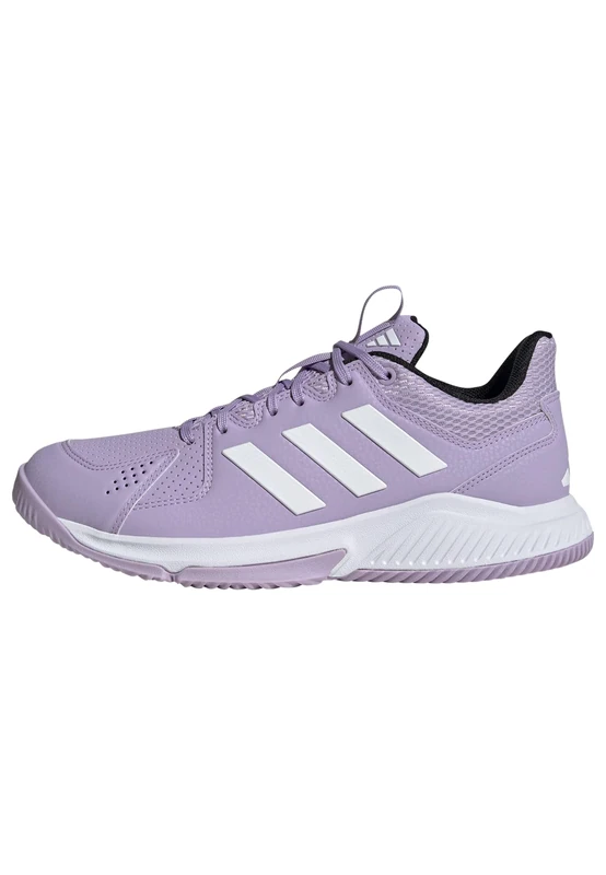 adidas Women's Court Flight Shoes, Powder Plum/FTWR White/core Black, 4 UK