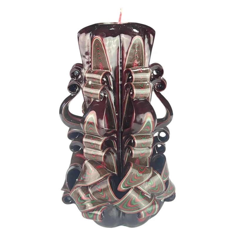 Handmade Design Candle, Odourless Decorative Candle Ø30 x H22 cm, Cylindrical Candle with Long Burning 126 Hours, Smokeless Cotton Wicks, Ideal Home Decoration and Versatile Gift