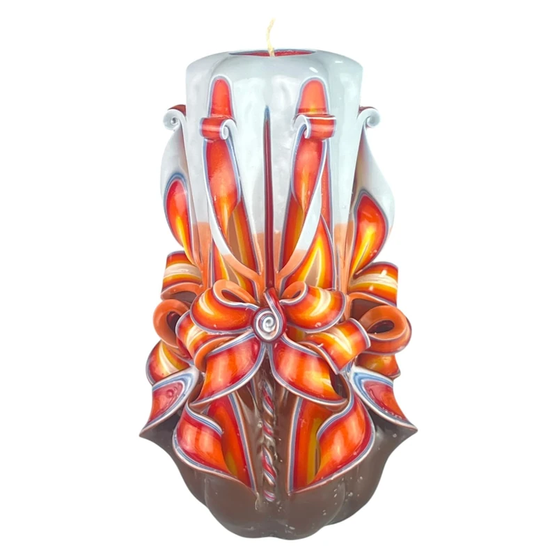 Handmade Design Candle, Odourless Decorative Candle Ø30 x H22 cm, Cylindrical Candle with Long Burning 126 Hours, Smokeless Cotton Wicks, Ideal Home Decoration and Versatile Gift
