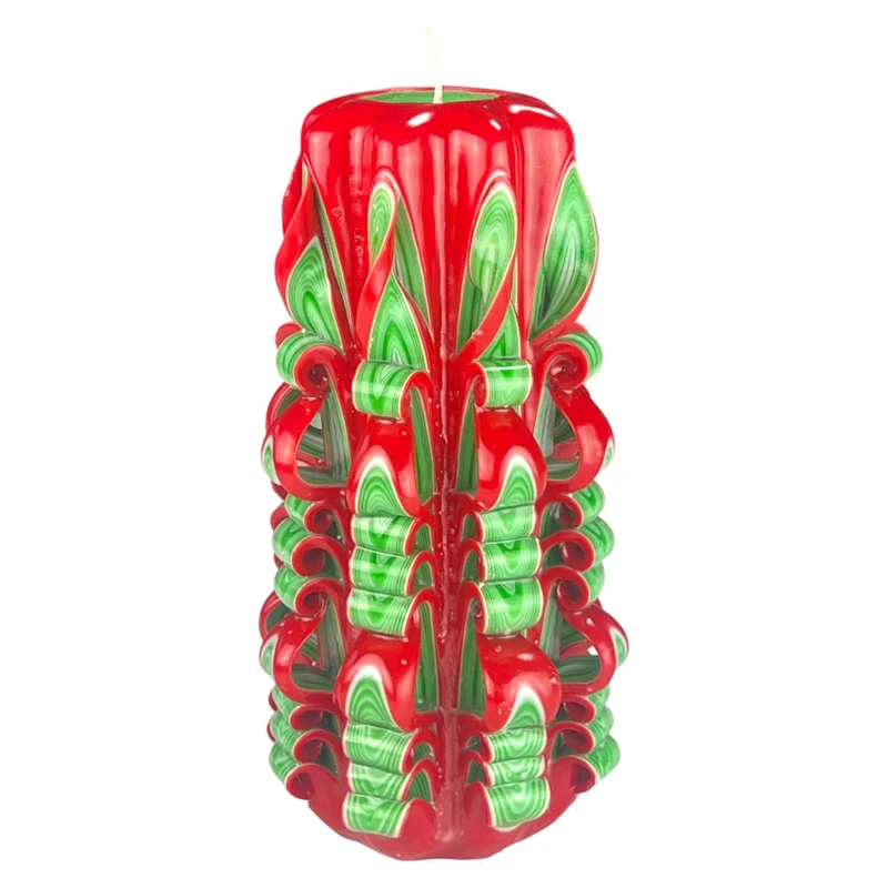 Handmade Design Candle, Odourless Decorative Candle Ø30 x H22 cm, Cylindrical Candle with Long Burning 126 Hours, Smokeless Cotton Wicks, Ideal Home Decoration and Versatile Gift